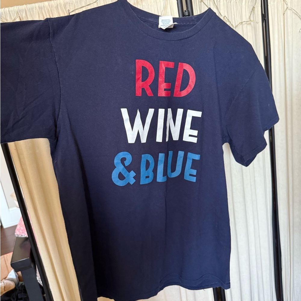 Delta Blue and Red Short Sleeve Tee